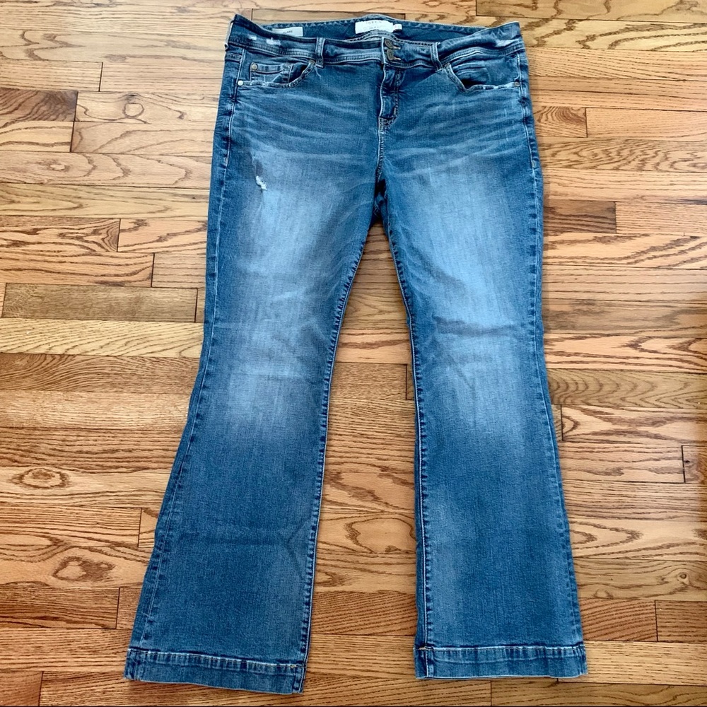 Torrid Distressed Flare Trouser Jeans Size 20